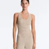 Top aderente in maglia a coste Top aderente in maglia a coste