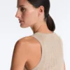 Top aderente in maglia a coste Top aderente in maglia a coste
