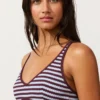 Top bikini a fascia con trama a righe Top bikini a fascia con trama a righe