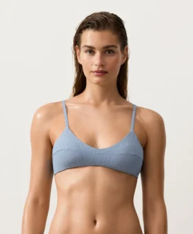 Top bikini a righe