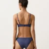 Top bikini a triangolo a quadretti