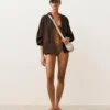 Top bikini a triangolo con mini pois