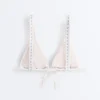 Top bikini a triangolo con scollo all’americana a righe Top bikini a triangolo con scollo all’americana a righe