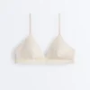 Top bikini a triangolo in crochet con texture a bolle Top bikini a triangolo in crochet con texture a bolle
