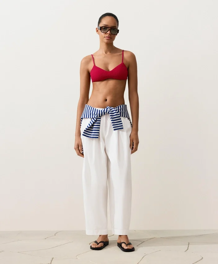 Top bikini con trama a nido d’ape Top bikini con trama a nido d’ape