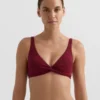 Top bikini halter in jacquard a mini quadri Top bikini halter in jacquard a mini quadri