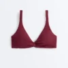 Top bikini halter in jacquard a mini quadri Top bikini halter in jacquard a mini quadri