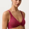Top bikini halter in jacquard geometrico Top bikini halter in jacquard geometrico