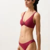 Top bikini halter in jacquard geometrico Top bikini halter in jacquard geometrico