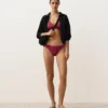 Top bikini halter in jacquard geometrico Top bikini halter in jacquard geometrico