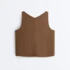 Top con spalline e scollo a V in 100% cotone Top con spalline e scollo a V in 100% cotone
