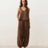 Top con spalline e scollo a V in 100% cotone Top con spalline e scollo a V in 100% cotone