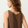 Top con spalline e scollo a V in 100% cotone Top con spalline e scollo a V in 100% cotone