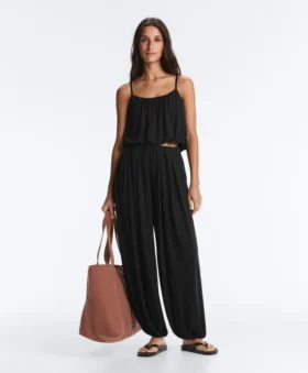 top con spalline in misto modal 2 1 280x339 - Pantaloni a palloncino in misto modal