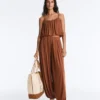 Top con spalline in misto modal