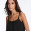 Top con spalline in misto modal