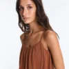 Top con spalline in misto modal