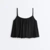 Top con spalline in misto modal