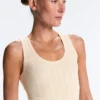 Top in maglia a coste