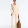Top in maglia a coste