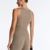 Top in maglia a coste