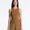 Top in maglia senza maniche