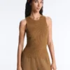 Top in maglia senza maniche