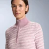 Top termico in jacquard geometrico