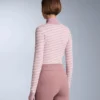 Top termico in jacquard geometrico