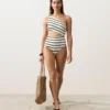 Trikini asimmetrico a righe in crochet Trikini asimmetrico a righe in crochet