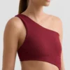 Trikini asimmetrico in jacquard a quadretti mini Trikini asimmetrico in jacquard a quadretti mini