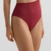 Trikini asimmetrico in jacquard a quadretti mini Trikini asimmetrico in jacquard a quadretti mini