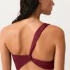 Trikini asimmetrico in jacquard a quadretti mini Trikini asimmetrico in jacquard a quadretti mini