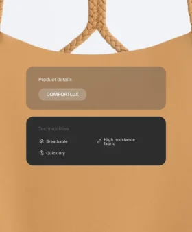 Tuta corta Comfortlux intrecciata in pantaloncini
