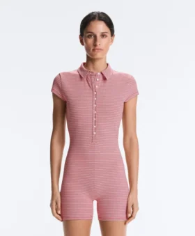 Tuta intera a righe Comfortlux in pantaloncini