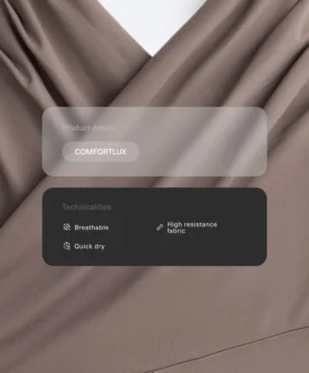 Tuta intera Comfortlux con scollo incrociato