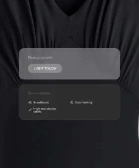 Tuta intera con scollo a V Light Touch