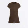 Tuta intera con zip Comfortlux in pantaloncini Tuta intera con zip Comfortlux in pantaloncini