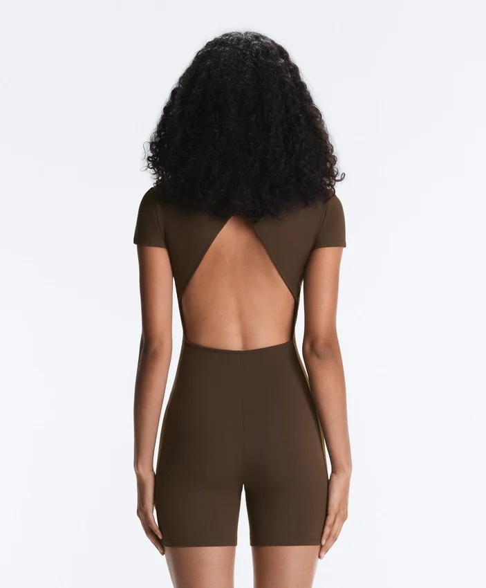 Tuta intera con zip Comfortlux in pantaloncini Tuta intera con zip Comfortlux in pantaloncini