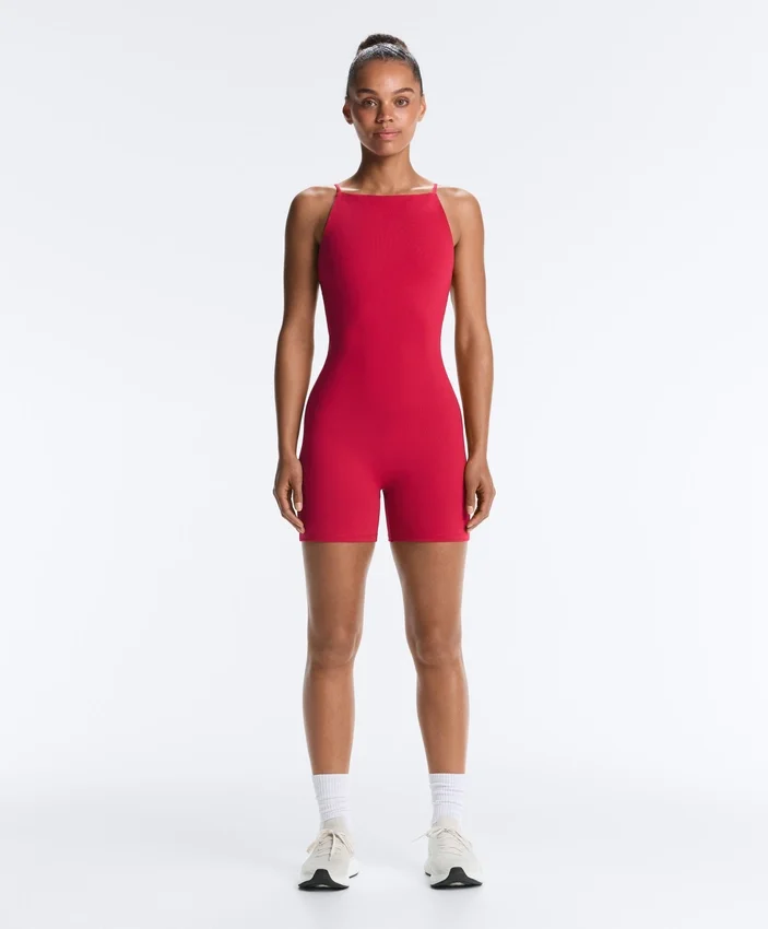 Tuta intera Evermove con schiena scoperta in pantaloncini Tuta intera Evermove con schiena scoperta in pantaloncini