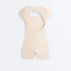 Tuta intera Evermove con scollo quadrato in stile pantaloncini Tuta intera Evermove con scollo quadrato in stile pantaloncini